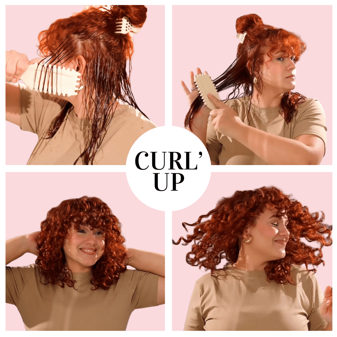 Curl'Up : Votre Brosse à cheveux pour des Boucles Glamour et Naturelles ! - Keejoa