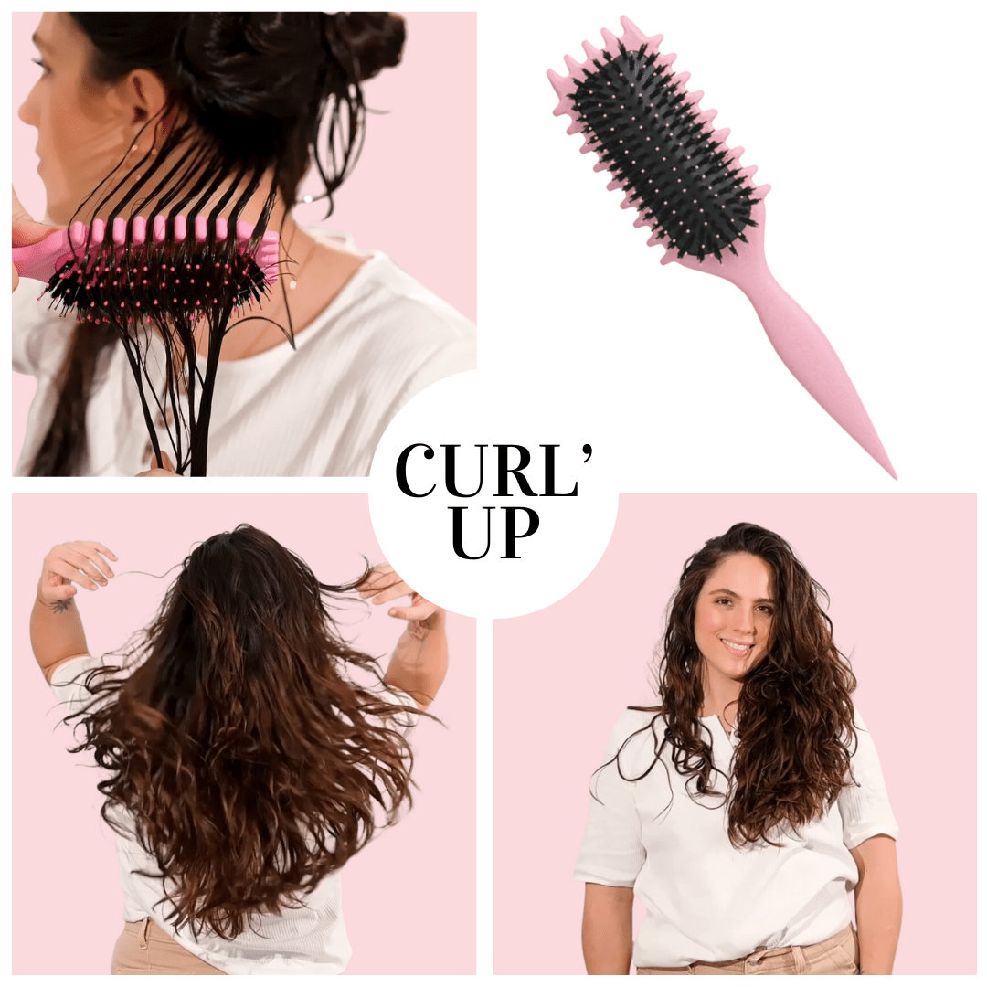 Curl'Up : Votre Brosse à cheveux pour des Boucles Glamour et Naturelles ! - Keejoa