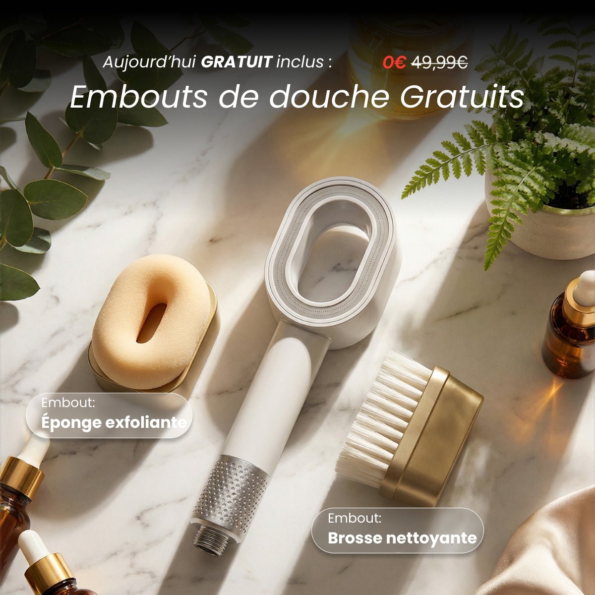 Keejoa Pure™ - Pommeau de douche filtrant premium 3 - en - 1 - Keejoa